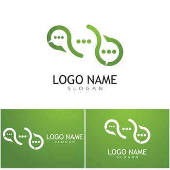 Speech bubble Logo template vector illustration