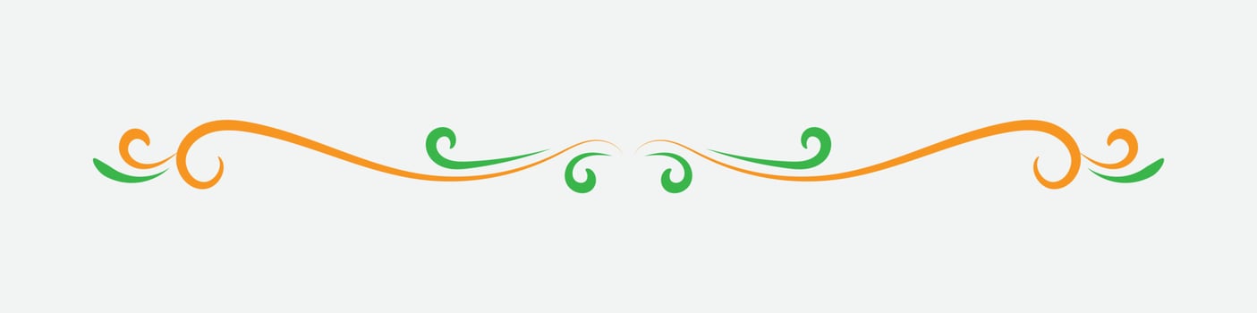 text divider. Calligraphic ornament. Vintage Decorations. Vector isolated illustration.
