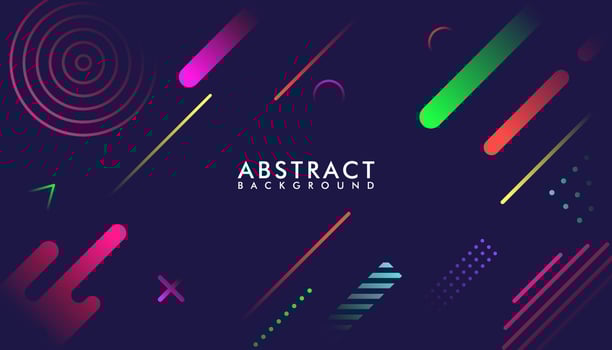 Abstract geometric gradient background with colorful vector
