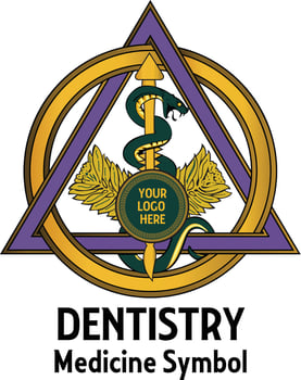 Caduceus Dentists Dentistry symbol vector