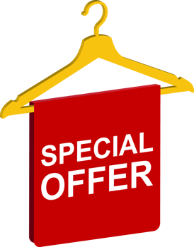 red special offer hanger icon badge sale discount concept png