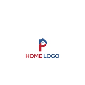 real estate company branding house elegant word mark logo design vector