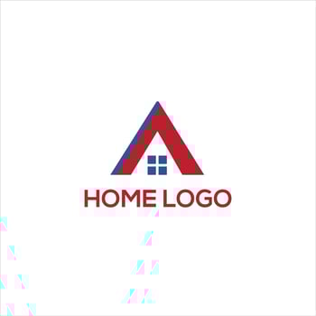 real estate company branding house elegant word mark logo design vector