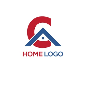 real estate company branding house elegant word mark logo design vector