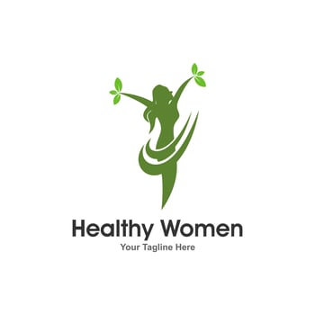 Women Health Logo Design Vector Template