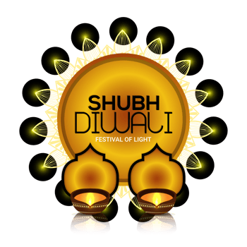 Decorative illustration diwali diya png