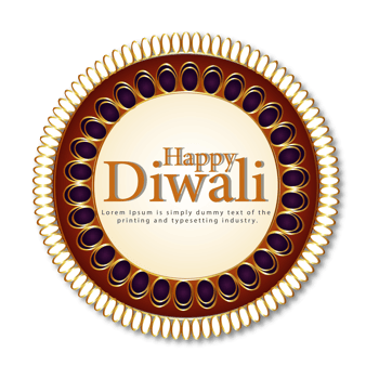 Decorative illustration diwali diya png