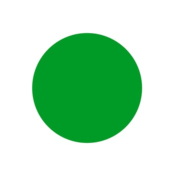 Green dot. The green Circle logo is a metaphor for ecology and conscious consumption vector