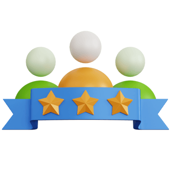 3d rendering ribbon with three user isolated png
