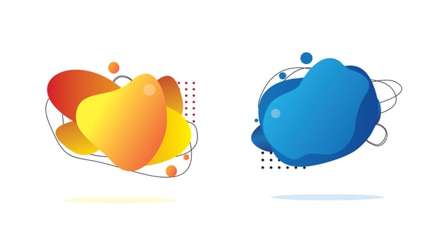 liquid abstract shapes. vector background illustration .