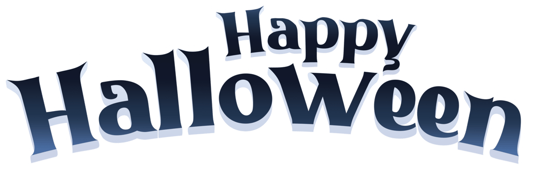 Happy Halloween Text Banner.Text Banner. Text isolated on transparent background. Halloween. png