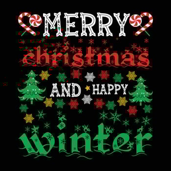 Christmas T-shirt Design Print Ready File Vector