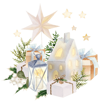 Watercolor christmas clipart png