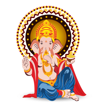 Happy ganesh chaturthi indian festival celebration background png