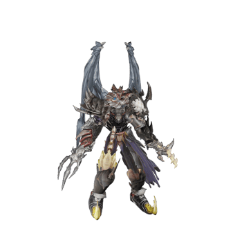 Monster character idle pose png