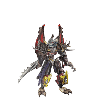 Monster character idle pose png