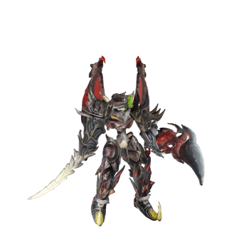 Monster character idle pose png