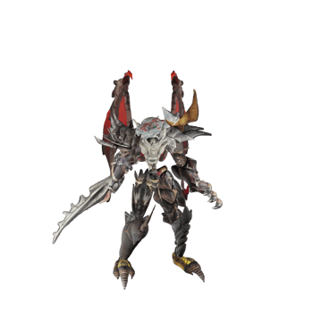 Monster character idle pose png