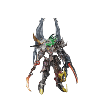 Monster character idle pose png