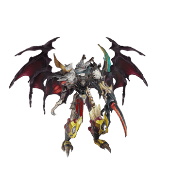 Monster character idle pose png