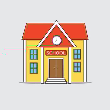 School building vector