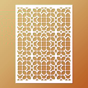 seamless die cut decorative pattern template vector