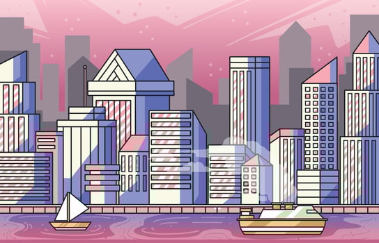 city scape building city concept vector