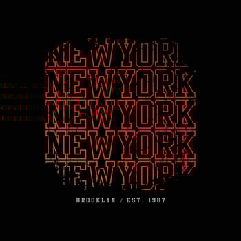 New york Brooklyn illustration typography. perfect for t shirt design vector