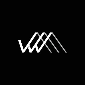 Letter VW Home Roofing Realty Logo vector
