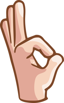Hand Gesture Cartoon png