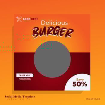 Fast Food Banner vector