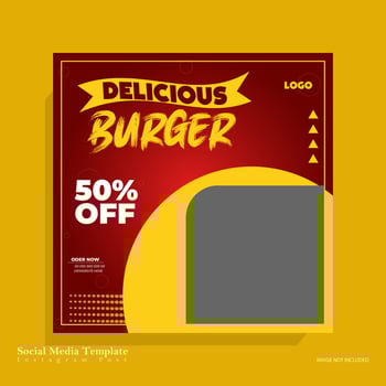 Fast Food Banner vector