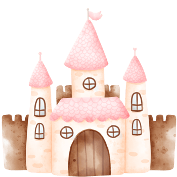 Castle in watercolor png