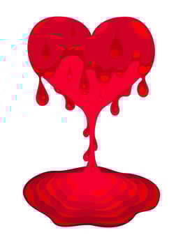 Melting Heart No2 vector