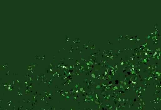 Light Green vector texture with random forms.
