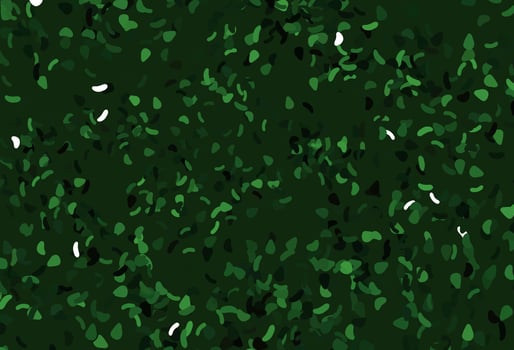 Light Green vector backdrop with abstract shapes.