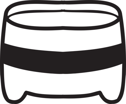 Hand Drawn cute terracotta plant pot illustration png