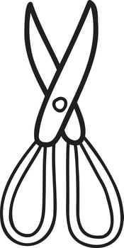 Hand Drawn scissors illustration vector