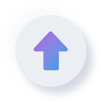 Neumorphic Up Arrow Icon, Neumorphism UI Button png