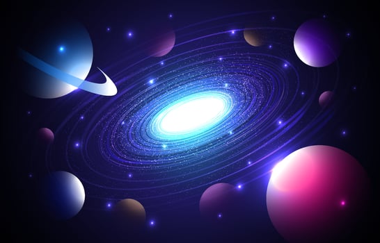 Milkyway Galaxy Background vector