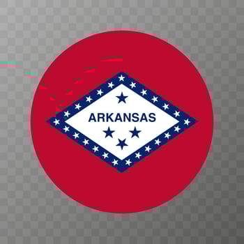 Arkansas state flag. Vector illustration.