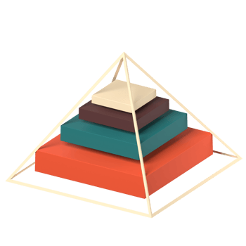 3D Icon piramid diaram png
