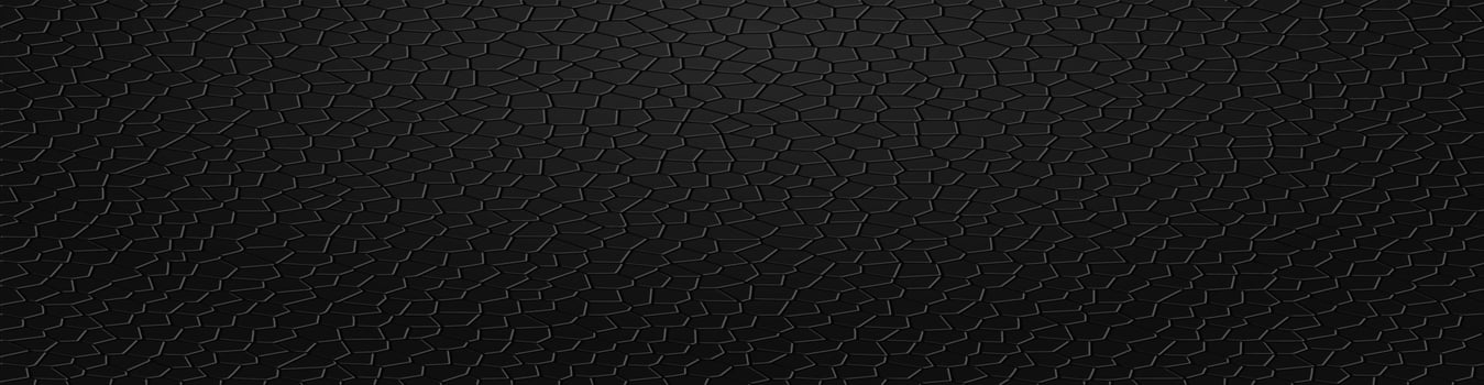 Broken dark background seamless pattern. Black stone tile or metal cover with pieces vector illustration.