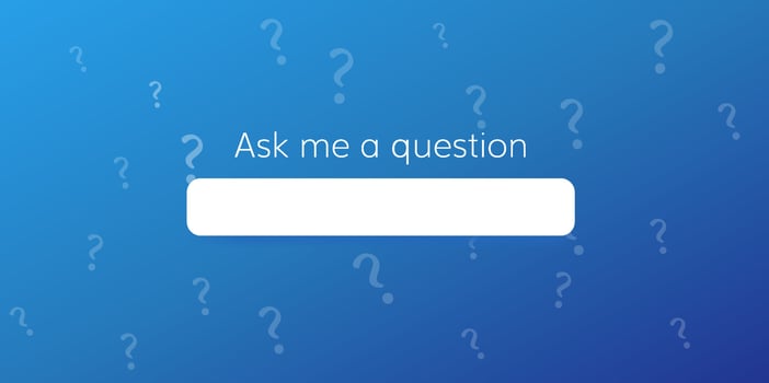 Ask me a question template. Banner online interface navigation web page digital symbol of information retrieval necessary information in cloud quantum libraries vector knowledge.