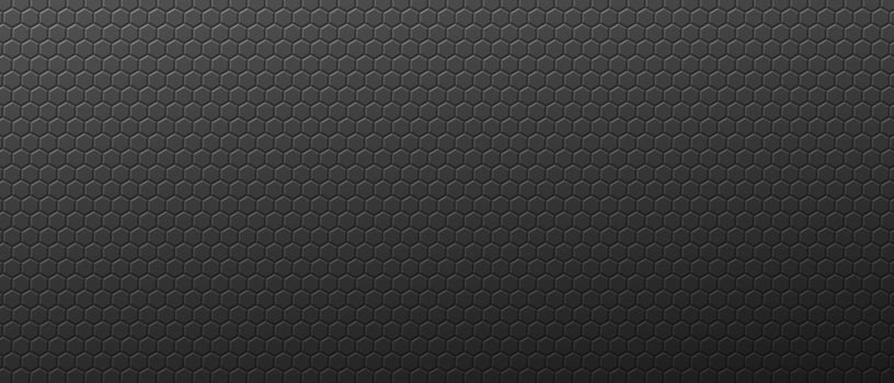 Gradient abstract hexagons nut background. Gray geometric gears with techno ornament pattern and abstract monochrome vector texture