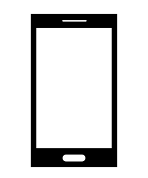 Smartphone icon PNG with transparent background.