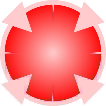 Simple aim for symbol, sign, icon, logo or games design vector
