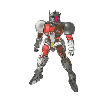 Mecha with defensive combat style png