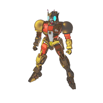 Mecha with defensive combat style png