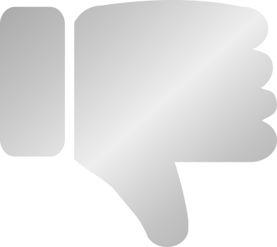 Silver Dislike Icon png